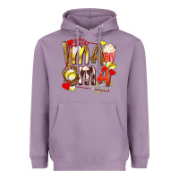 Lavender mama softball baseball with popcorn Heavyweight Hoodie - texasbilliewilder