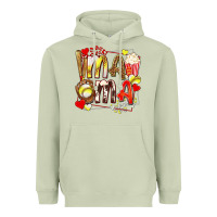 Matcha mama softball baseball with popcorn Heavyweight Hoodie - texasbilliewilder