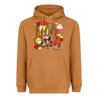 Meerkat mama softball baseball with popcorn Heavyweight Hoodie - texasbilliewilder