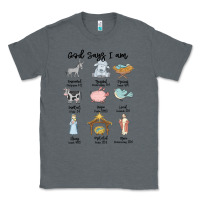 Charcoal Heather god says i am Classic Tee - MaliasSmallBusiness