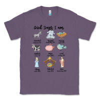 Lavender god says i am Classic Tee - MaliasSmallBusiness