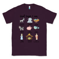 Plum god says i am Classic Tee - MaliasSmallBusiness
