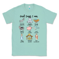 Seafoam god says i am Classic Tee - MaliasSmallBusiness