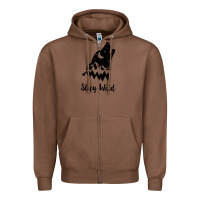 Chestnut stay wild Zipper Hoodie - Unal Design