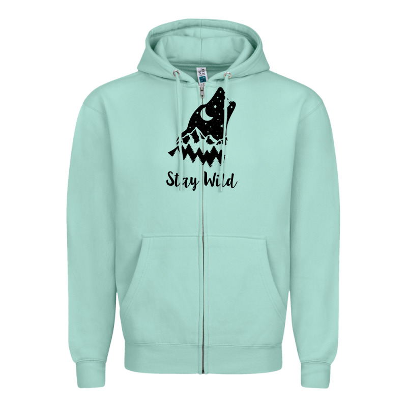 Stay Wild Zipper Hoodie by Unal Design | Teevron