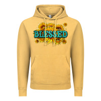 Vintage Mustard glitter blessed with sunflowers Vintage Hoodie - AdoDesignShop