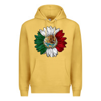 Antique Gold mexico sunflower Premium Hoodie - AdoDesignShop