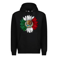 Black mexico sunflower Premium Hoodie - AdoDesignShop