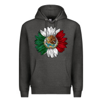Charcoal Heather mexico sunflower Premium Hoodie - AdoDesignShop