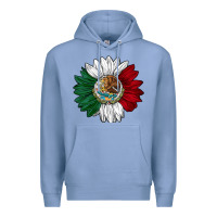 Colony Blue mexico sunflower Premium Hoodie - AdoDesignShop