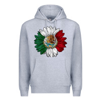 Heather Grey mexico sunflower Premium Hoodie - AdoDesignShop