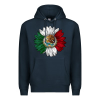 Navy mexico sunflower Premium Hoodie - AdoDesignShop