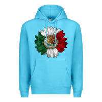 Ocean Blue mexico sunflower Premium Hoodie - AdoDesignShop