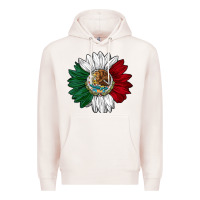Pale Pink mexico sunflower Premium Hoodie - AdoDesignShop