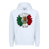 White mexico sunflower Premium Hoodie - AdoDesignShop