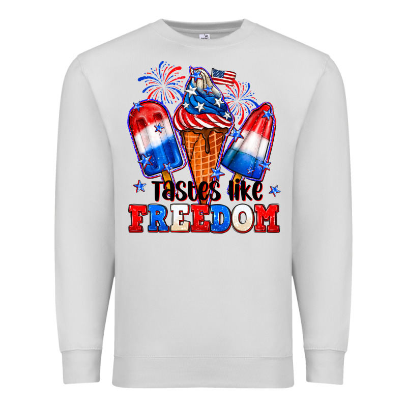 4th Of July Ice Creams Tastes Like Freedom Premium Sweatshirt by Neo Western | Teevron