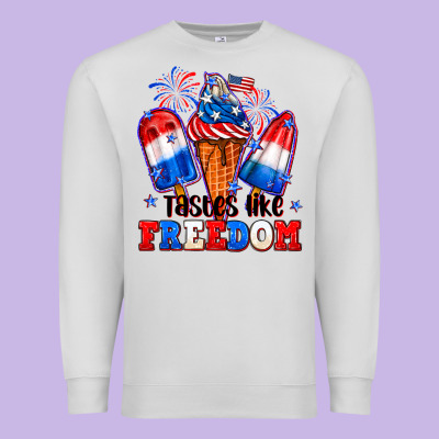 4th Of July Ice Creams Tastes Like Freedom Premium Sweatshirt Designed By Neo Western