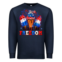Navy 4th of July ice creams tastes like freedom Premium Sweatshirt - Neo Western