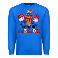 True Royal 4th of July ice creams tastes like freedom Premium Sweatshirt - Neo Western