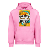 Fuchsia Pink bee nice or buzz off Urban Hoodie - LillyAllenDesigns
