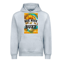 Heather Grey bee nice or buzz off Urban Hoodie - LillyAllenDesigns