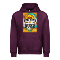 Mauve Wine bee nice or buzz off Urban Hoodie - LillyAllenDesigns