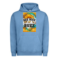 Pigment Pebble Blue bee nice or buzz off Urban Hoodie - LillyAllenDesigns