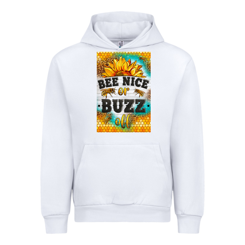 Bee Nice Or Buzz Off Urban Hoodie by LillyAllenDesigns | Teevron