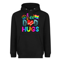 Black free dad hugs Heavyweight Hoodie - Zillion Design Studio