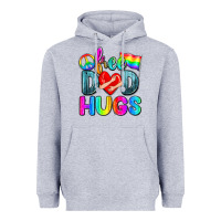 Heather Grey free dad hugs Heavyweight Hoodie - Zillion Design Studio