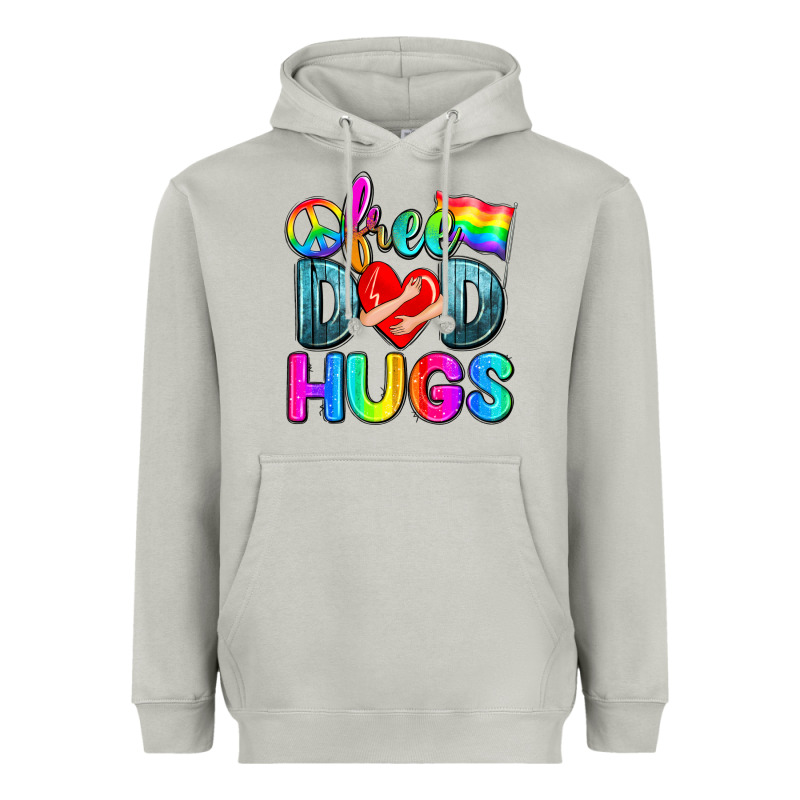 Free Dad Hugs Heavyweight Hoodie by Zillion Design Studio | Teevron