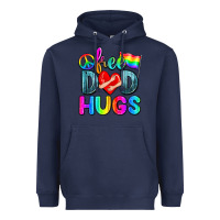Navy free dad hugs Heavyweight Hoodie - Zillion Design Studio