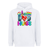 White free dad hugs Heavyweight Hoodie - Zillion Design Studio