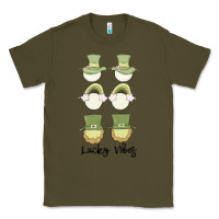 Army Green lucky vibes Classic Tee - MaliasSmallBusiness