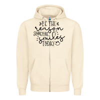 Sandshell smile Zipper Hoodie - Unal Design