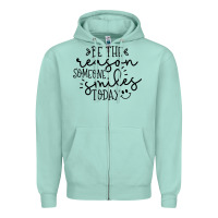 Seafoam smile Zipper Hoodie - Unal Design