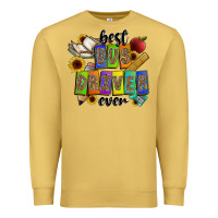 Antique Gold best bus driver ever Premium Sweatshirt - CowhideDigitalArt