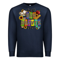 Navy best bus driver ever Premium Sweatshirt - CowhideDigitalArt