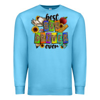Ocean Blue best bus driver ever Premium Sweatshirt - CowhideDigitalArt