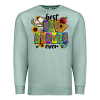 Seafoam best bus driver ever Premium Sweatshirt - CowhideDigitalArt