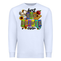 White best bus driver ever Premium Sweatshirt - CowhideDigitalArt