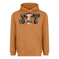 Meerkat christmas joy with heifer cow Heavyweight Hoodie - RanaPortraitStore