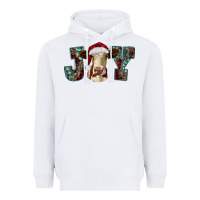 White christmas joy with heifer cow Heavyweight Hoodie - RanaPortraitStore