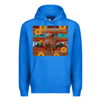 True Royal western horse and sunflowers cowhide leopard with aztec Premium Hoodie - Artiststas