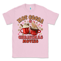 Bubblegum Pink hot cocoa and christmas movies Classic Tee - MaliasSmallBusiness