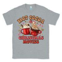 Heather Grey hot cocoa and christmas movies Classic Tee - MaliasSmallBusiness