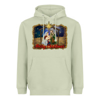 Matcha merry christmas holy family Heavyweight Hoodie - RanaPortraitStore