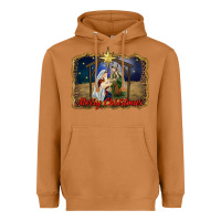 Meerkat merry christmas holy family Heavyweight Hoodie - RanaPortraitStore
