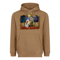 Merry Christmas Holy Family Heavyweight Hoodie | Teevron