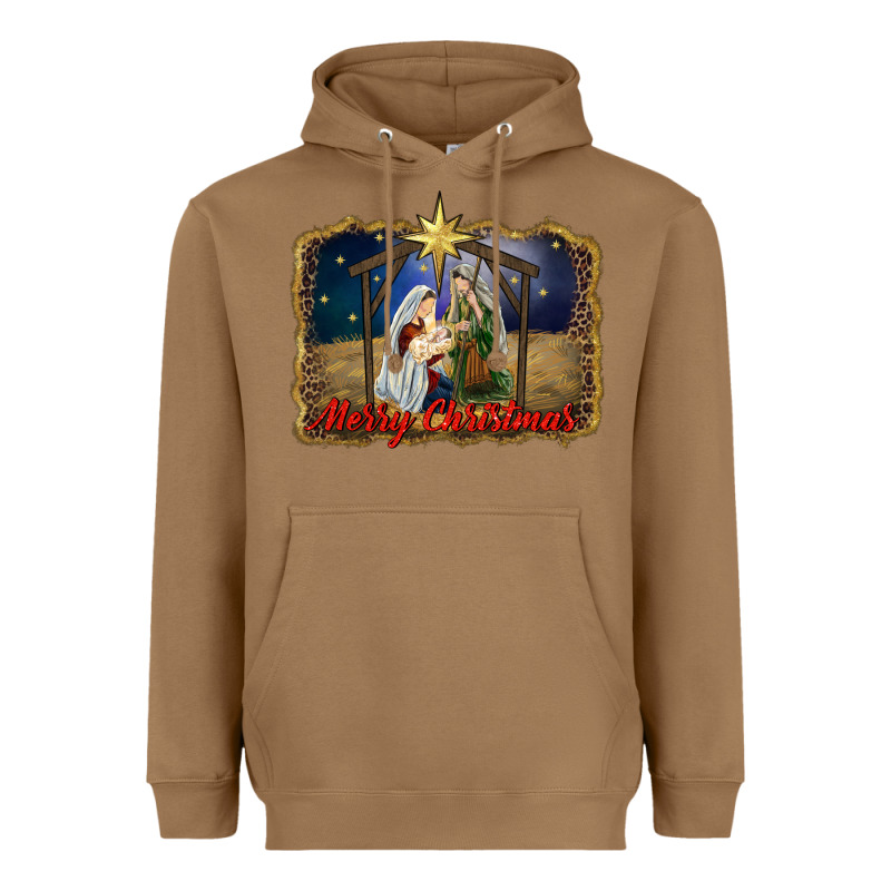 Merry Christmas Holy Family Heavyweight Hoodie by RanaPortraitStore | Teevron